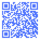 Un código QR azul.