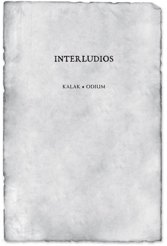 INTERLUDIOS. Kalak. Odium