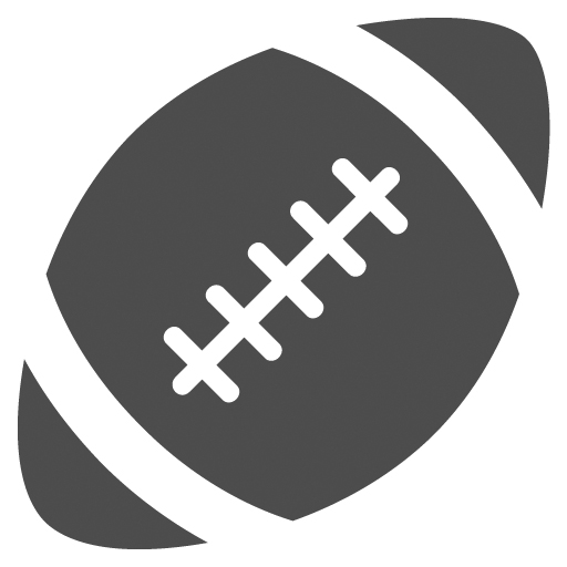 Emoticono de una pelota de rugby