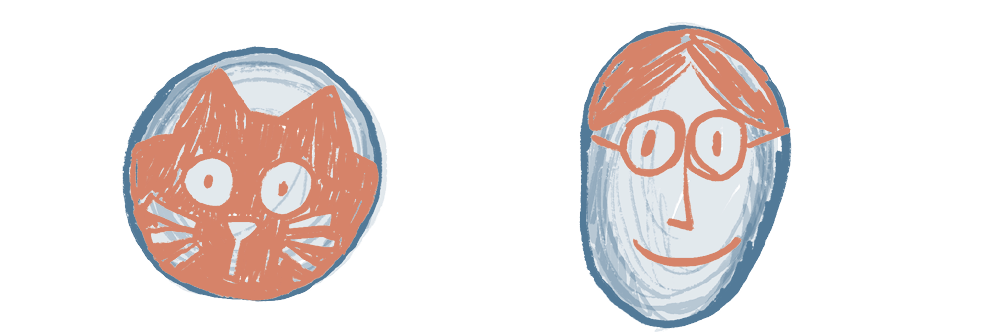 Ilustración de unas piedras con dibujos