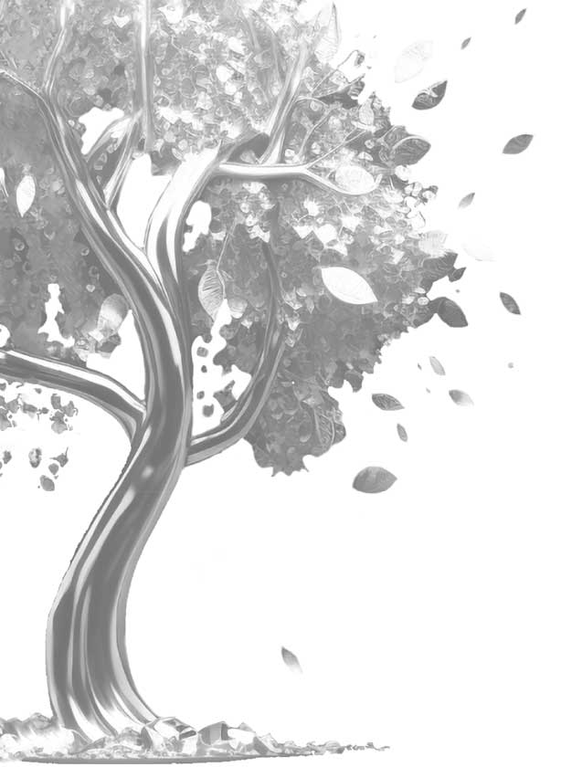 Ilustración de un árbol frondoso.