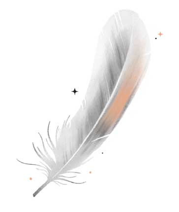 Ilustración de una pluma.