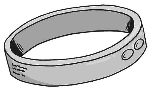 Ilustración de una pulsera.