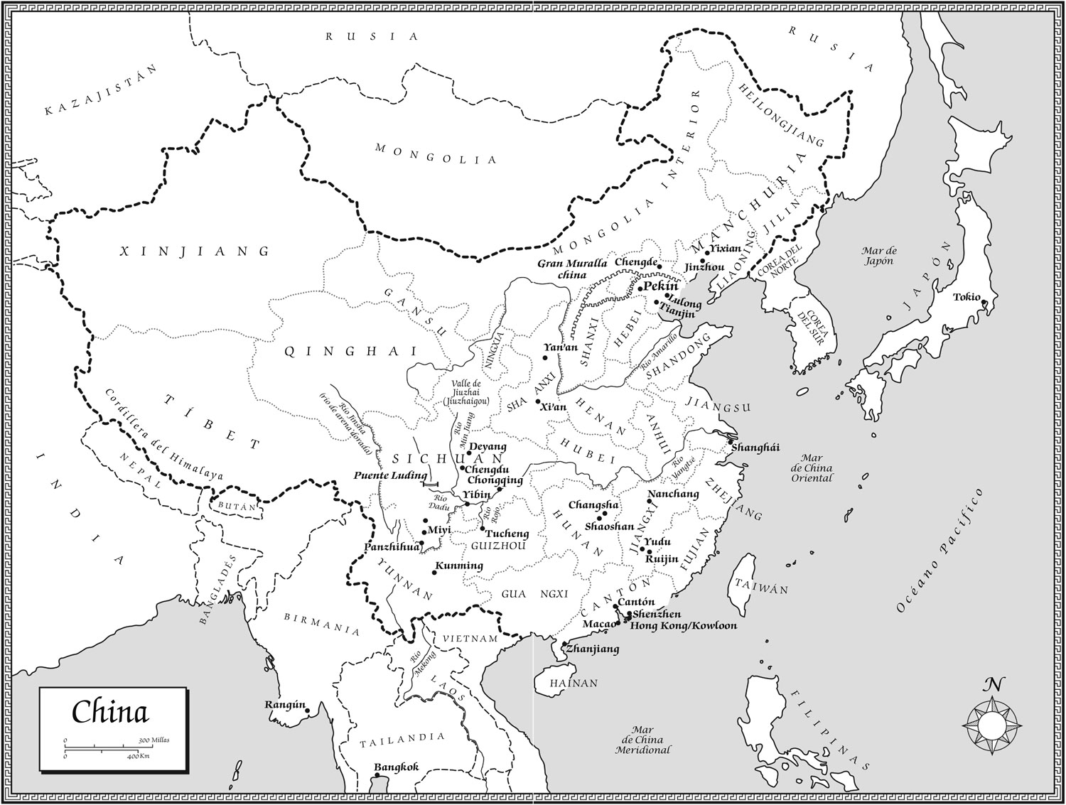 Imagen de un mapa de china