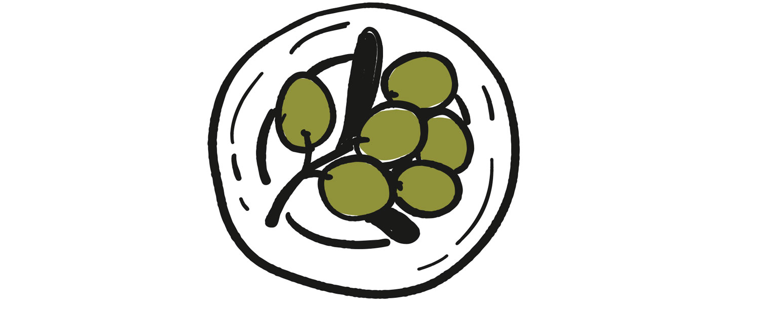 Il·lustració d'un plat amb raïm.