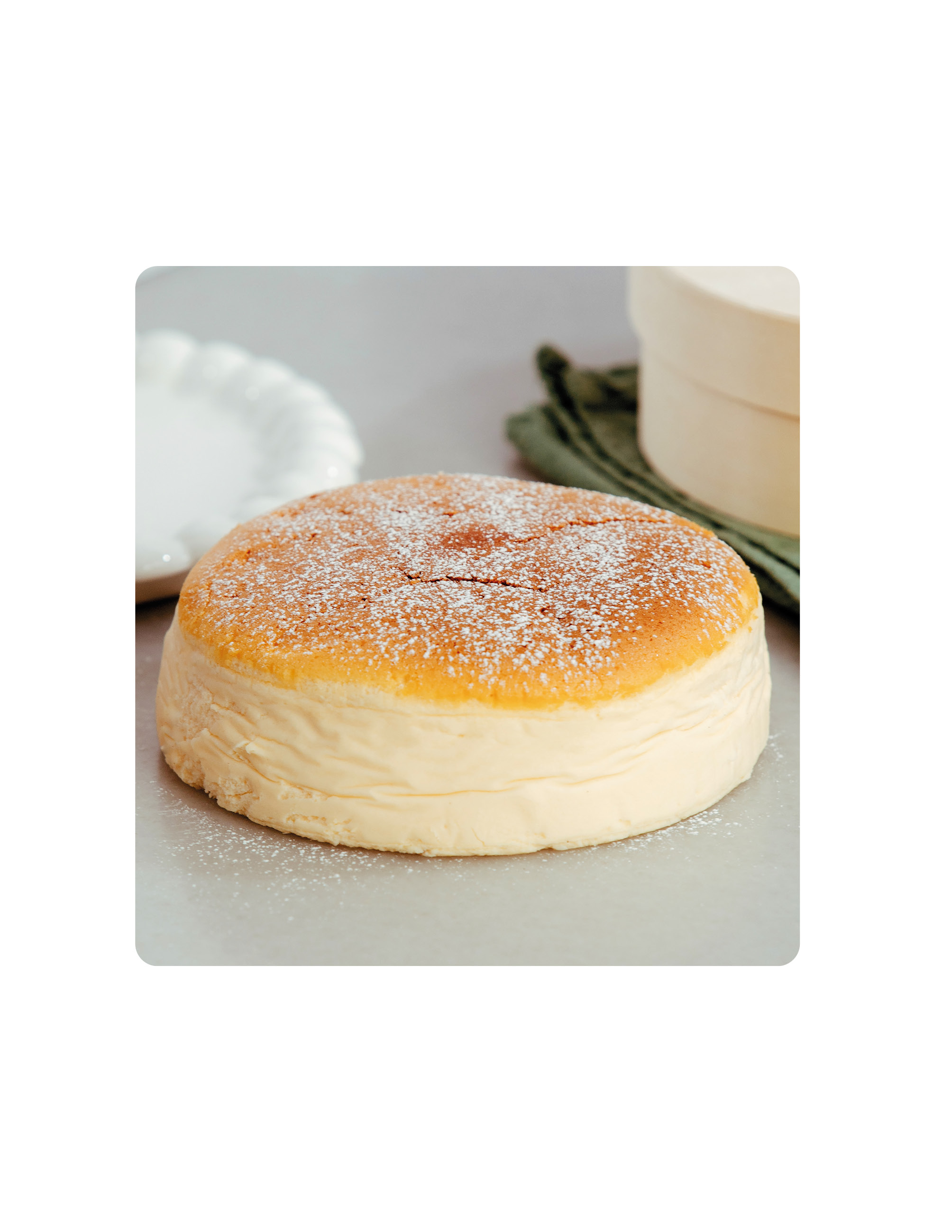 Fotografía de un cheesecake